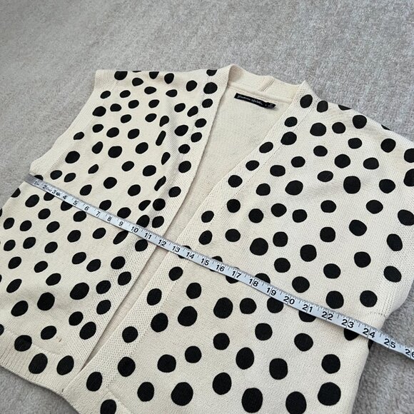 Gudrun Sjoden Cotton Polka Dot Cardigan Sweater L - Picture 6 of 10